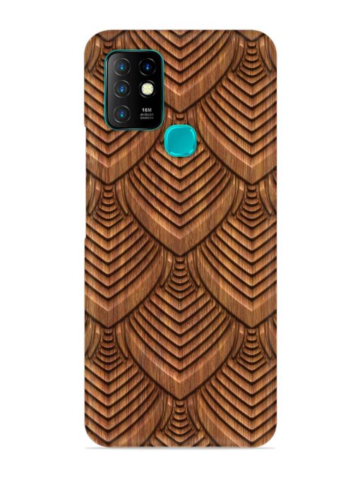 Carved Pattern On Snap Case for Infinix Hot 10