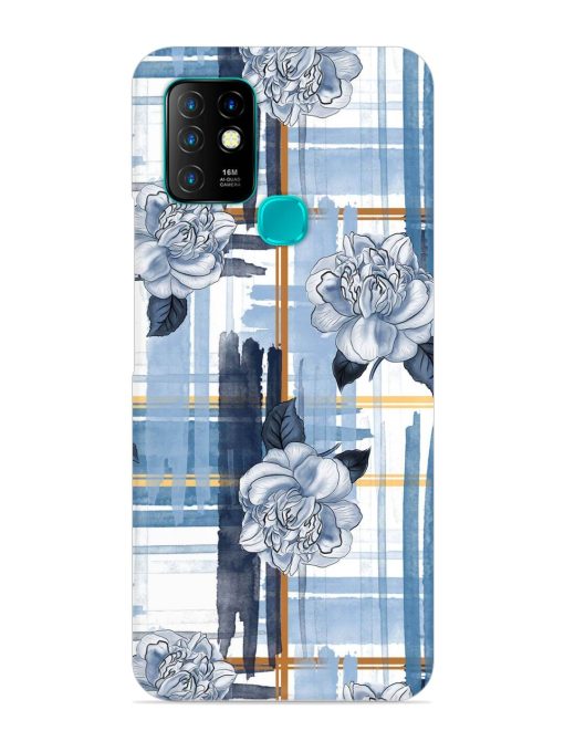 Watercolor Pattern Rose Snap Case for Infinix Hot 10