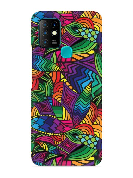 Abstract Multicolor Seamless Snap Case for Infinix Hot 10