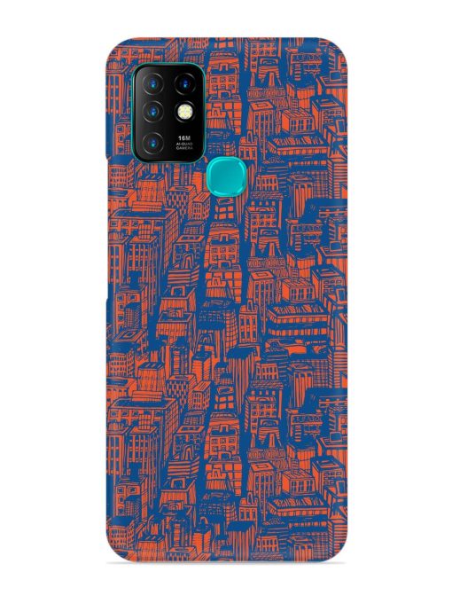 Hand Drawn Seamless Snap Case for Infinix Hot 10 Zapvi