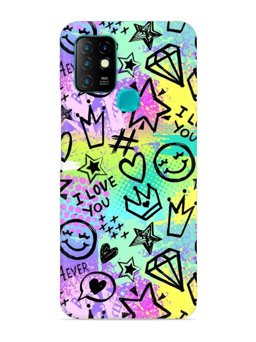 Bright Seamless Pattern Snap Case for Infinix Hot 10