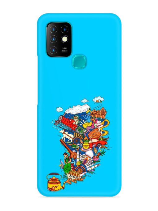 Vector Design Indian Snap Case for Infinix Hot 10 Zapvi