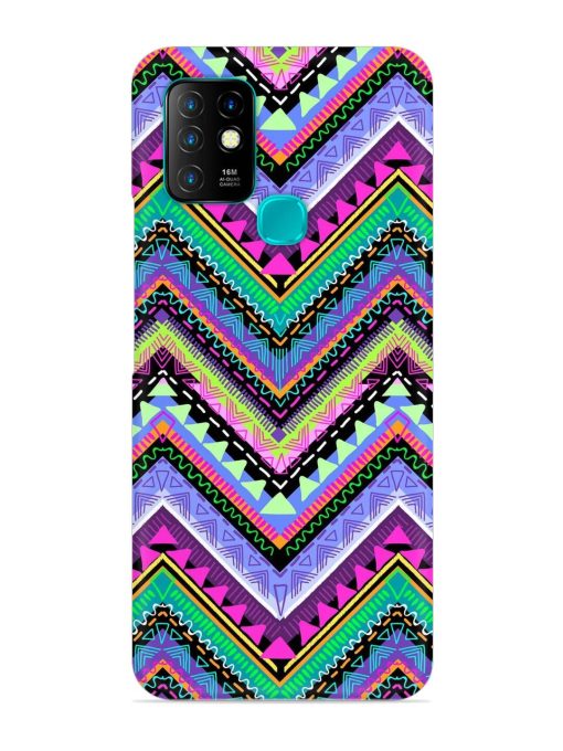 Tribal Aztec Print Snap Case for Infinix Hot 10 Zapvi