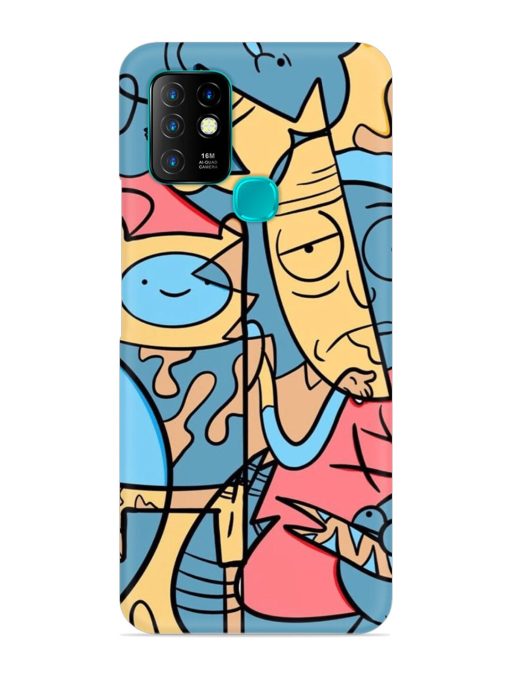 Silly Face Doodle Snap Case for Infinix Hot 10