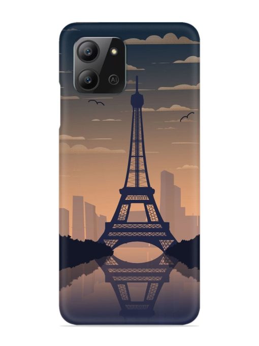 France Paris Eiffel Tower Gradient Snap Case for Infinix Hot 11 (2022) Zapvi