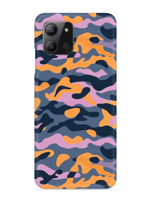 Camouflage Army Military English Orange Art Snap Case for Infinix Hot 11 (2022) Zapvi