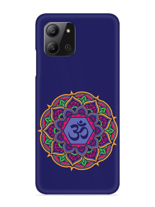 Om Mandala Art Blue Snap Case for Infinix Hot 11 (2022) Zapvi