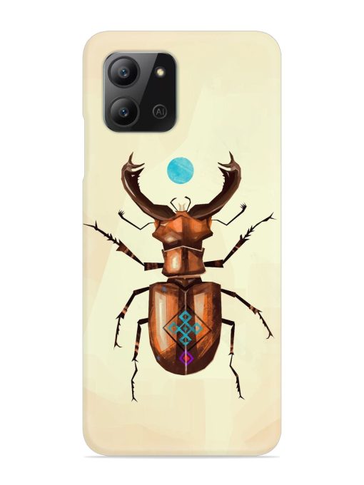 Stag Beetle Vector Snap Case for Infinix Hot 11 (2022) Zapvi