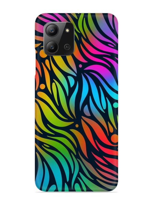 Abstract Leaf Design Snap Case for Infinix Hot 11 (2022) Zapvi