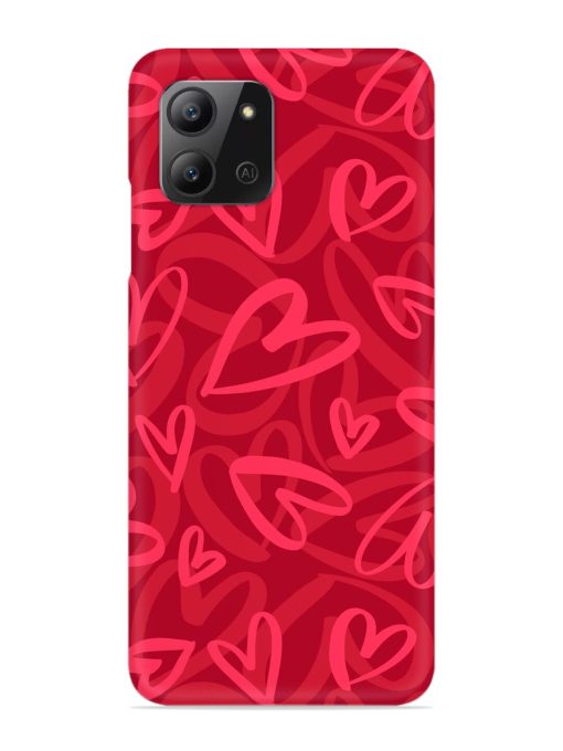 Seamless Romantic Pattern Snap Case for Infinix Hot 11 (2022)