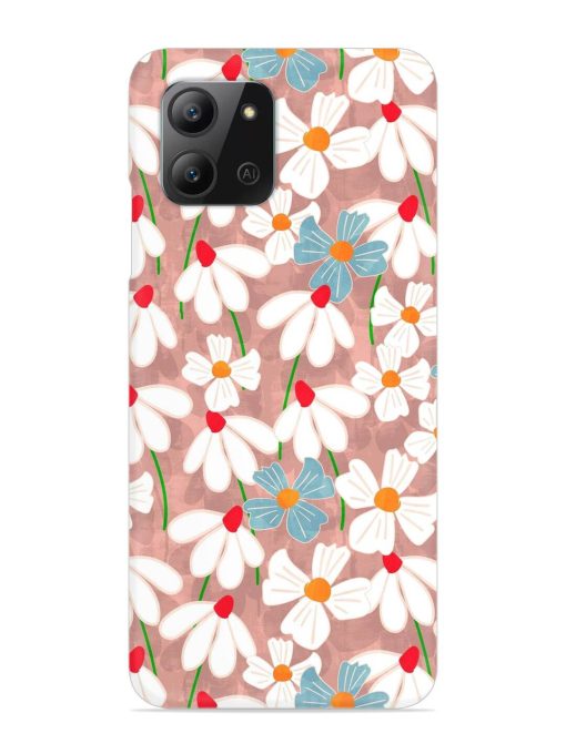 Abstract Petal Flowers Snap Case for Infinix Hot 11 (2022)