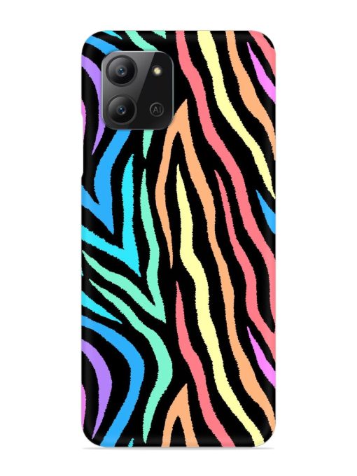 Colorful Abstract Zebra Snap Case for Infinix Hot 11 (2022) Zapvi