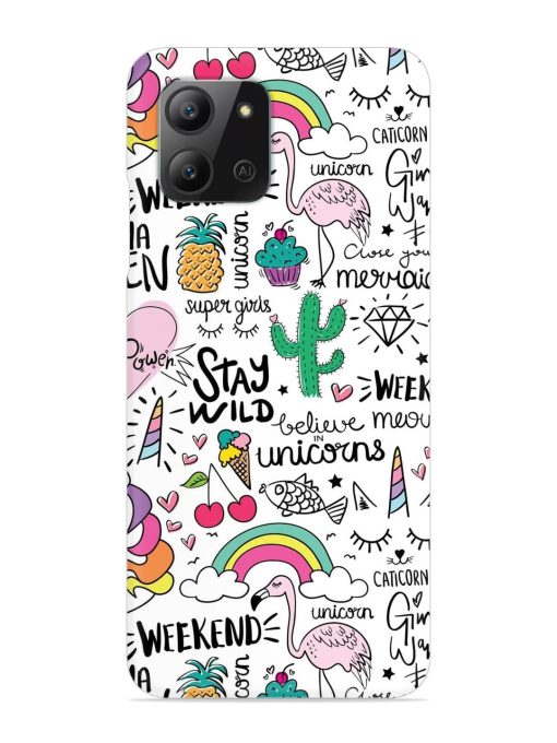 Unicorn Ice Cream Snap Case for Infinix Hot 11 (2022) Zapvi