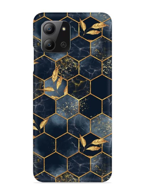 Marble Hexagon Seamless Snap Case for Infinix Hot 11 (2022) Zapvi