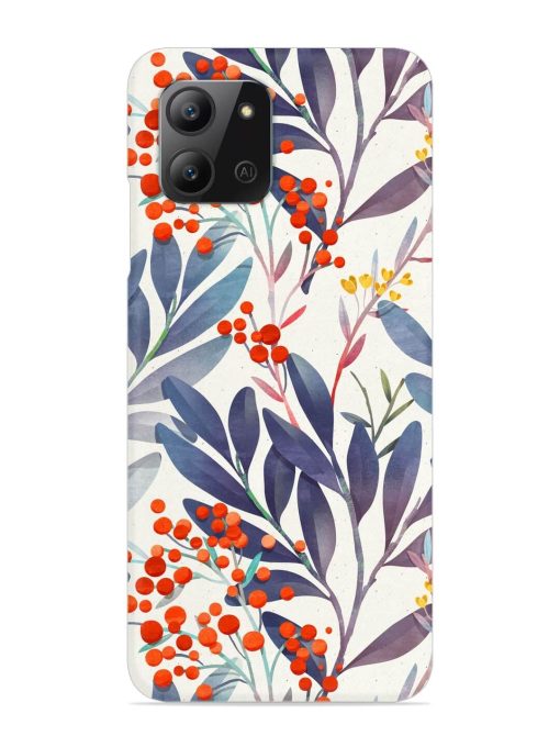 Seamless Floral Pattern Snap Case for Infinix Hot 11 (2022) Zapvi