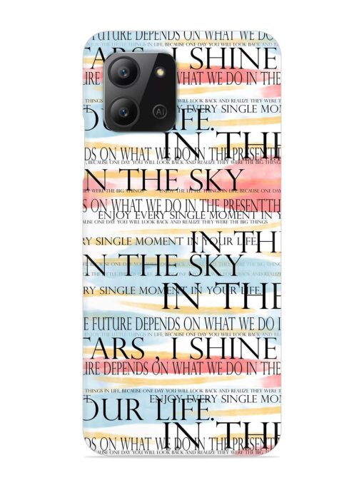 Seamless Slogans Pattern Snap Case for Infinix Hot 11 (2022)