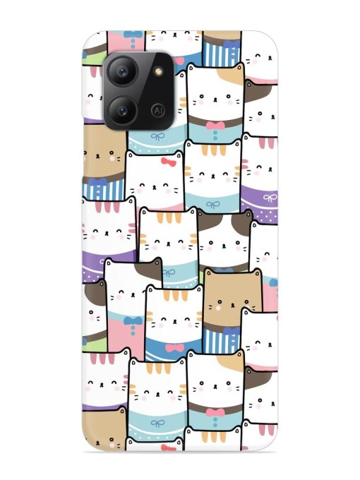 Cute Adorable Cat Snap Case for Infinix Hot 11 (2022)