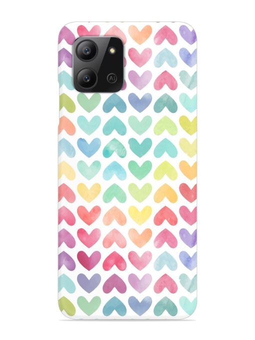 Seamless Colorful Watercolor Snap Case for Infinix Hot 11 (2022) Zapvi