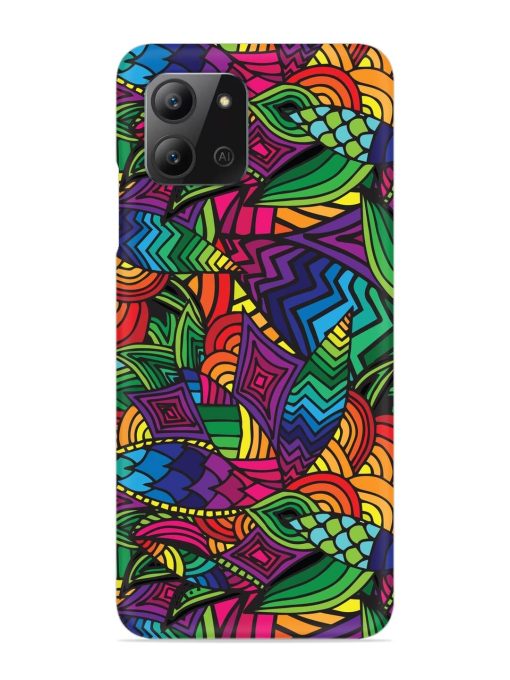 Abstract Multicolor Seamless Snap Case for Infinix Hot 11 (2022) Zapvi