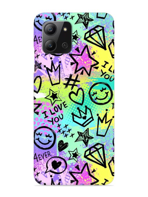 Bright Seamless Pattern Snap Case for Infinix Hot 11 (2022)