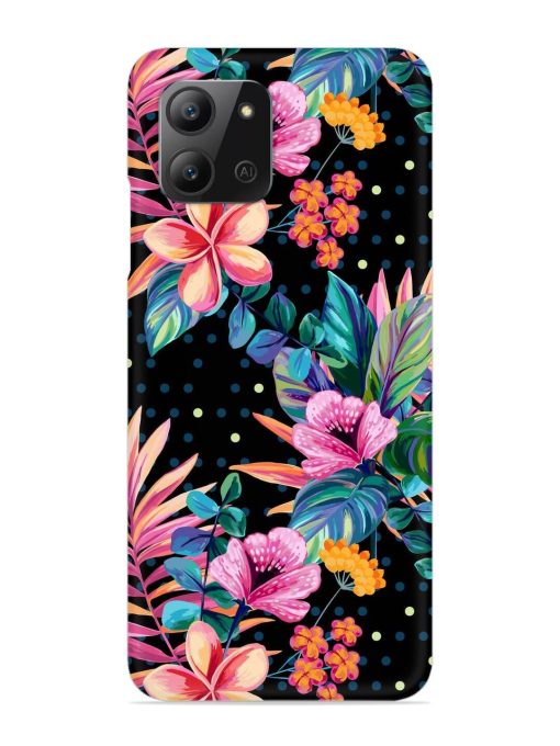 Seamless Floral Pattern Snap Case for Infinix Hot 11 (2022)