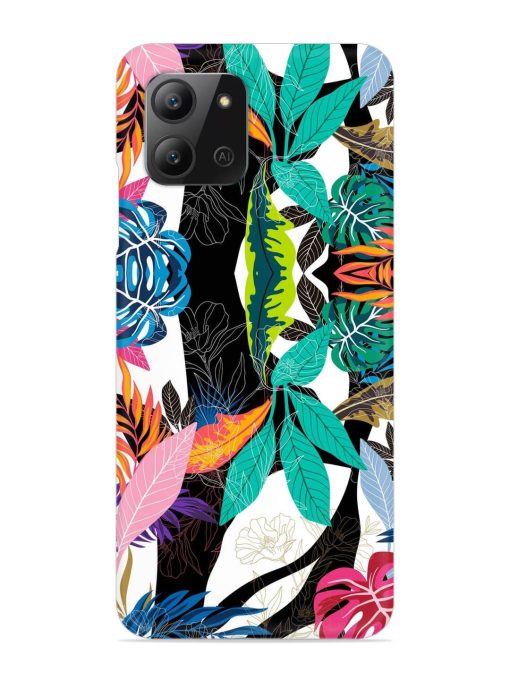 Floral Pattern Bright Snap Case for Infinix Hot 11 (2022)