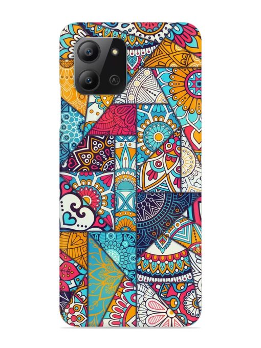 Patchwork Pattern Vintage Snap Case for Infinix Hot 11 (2022) Zapvi