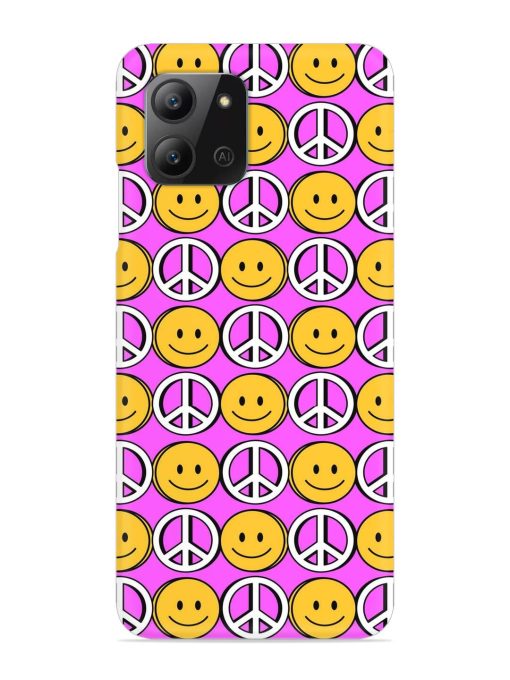 Smiley Face Peace Snap Case for Infinix Hot 11 (2022) Zapvi