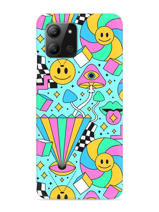 Trippy Rainbow 60S Snap Case for Infinix Hot 11 (2022) Zapvi