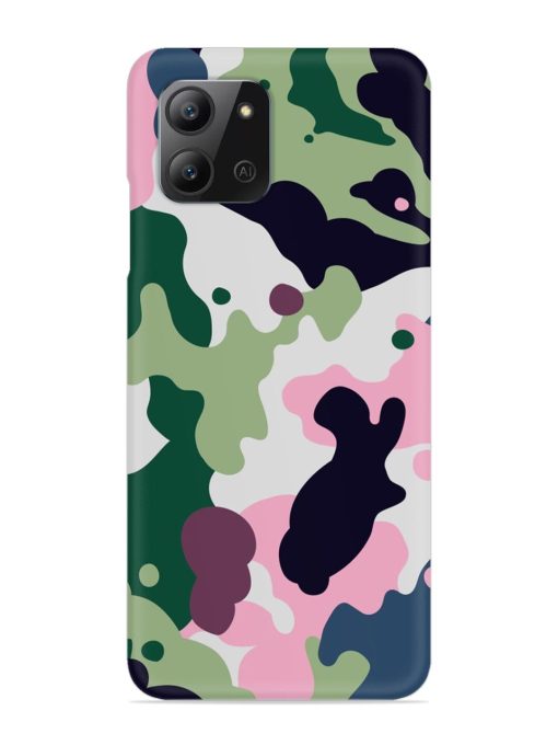 Seamless Funky Camouflage Snap Case for Infinix Hot 11 (2022) Zapvi