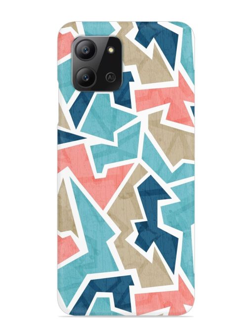 Vintage Geometric Triangle Snap Case for Infinix Hot 11 (2022)