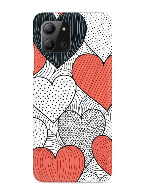 Girly Heart Seamless Snap Case for Infinix Hot 11 (2022)