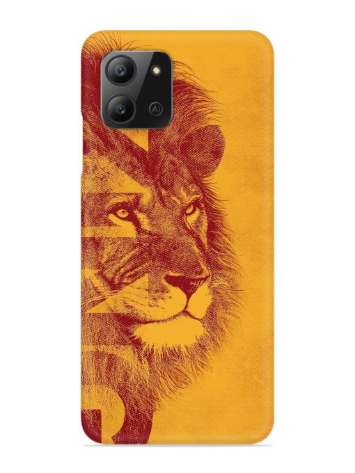 Gold Lion Crown Art Snap Case for Infinix Hot 11 (2022) Zapvi