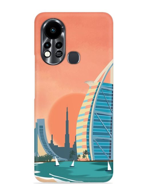 Dubai Architectural Scenery Snap Case for Infinix Hot 11S Zapvi