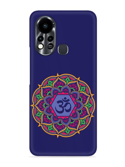 Om Mandala Art Blue Snap Case for Infinix Hot 11S