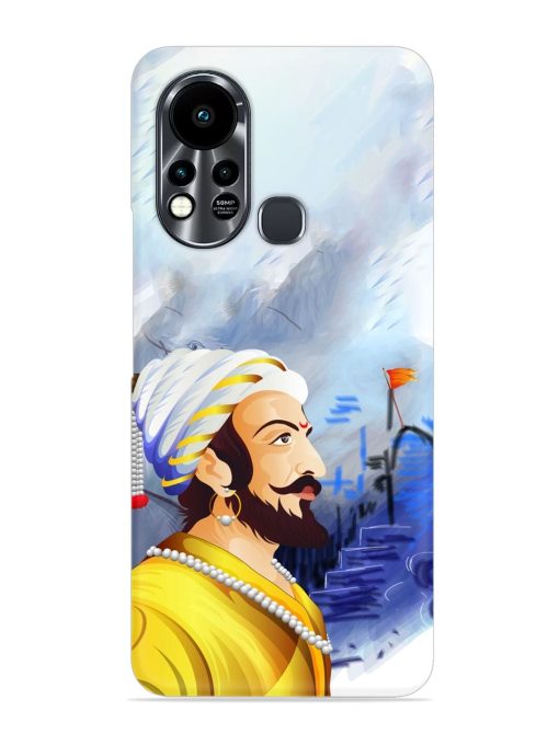 Shivaji Maharaj Color Paint Art Snap Case for Infinix Hot 11S Zapvi