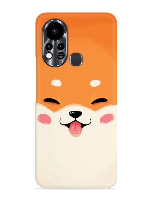 Cute Dog Face Vector Snap Case for Infinix Hot 11S Zapvi