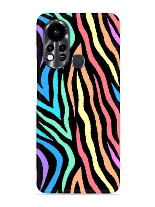 Colorful Abstract Zebra Snap Case for Infinix Hot 11S