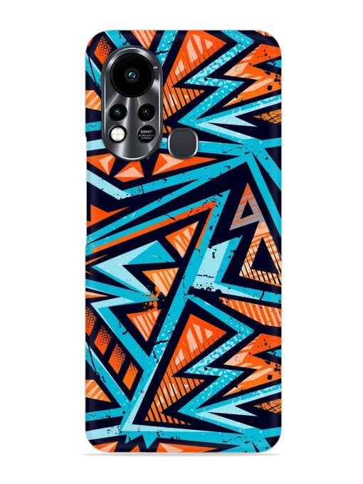 Abstract Seamless Grunge Snap Case for Infinix Hot 11S Zapvi