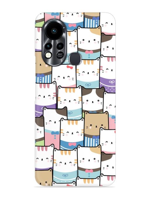 Cute Adorable Cat Snap Case for Infinix Hot 11S Zapvi