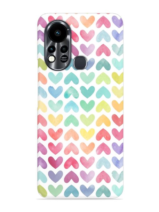 Seamless Colorful Watercolor Snap Case for Infinix Hot 11S Zapvi