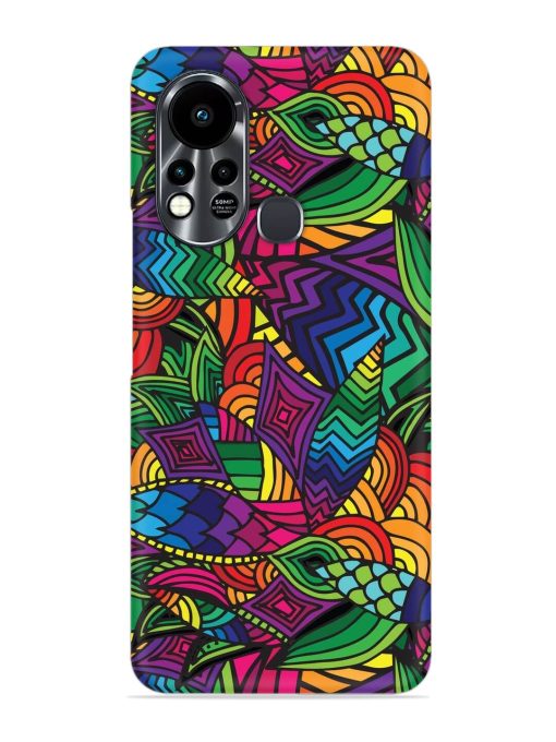 Abstract Multicolor Seamless Snap Case for Infinix Hot 11S Zapvi