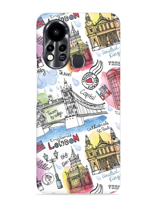 Vector London Landmark Snap Case for Infinix Hot 11S Zapvi