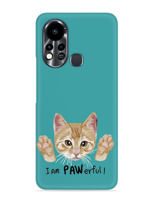 Typography Slogan Cat Snap Case for Infinix Hot 11S Zapvi