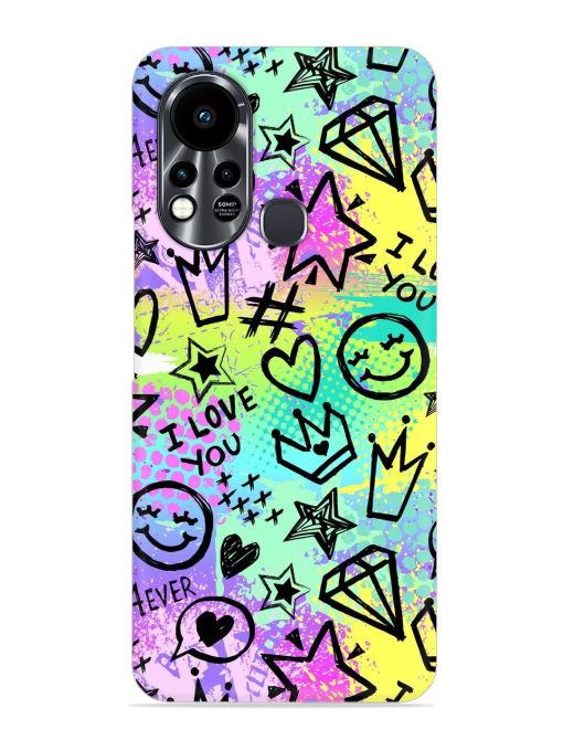 Bright Seamless Pattern Snap Case for Infinix Hot 11S Zapvi