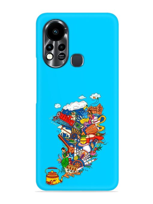 Vector Design Indian Snap Case for Infinix Hot 11S Zapvi