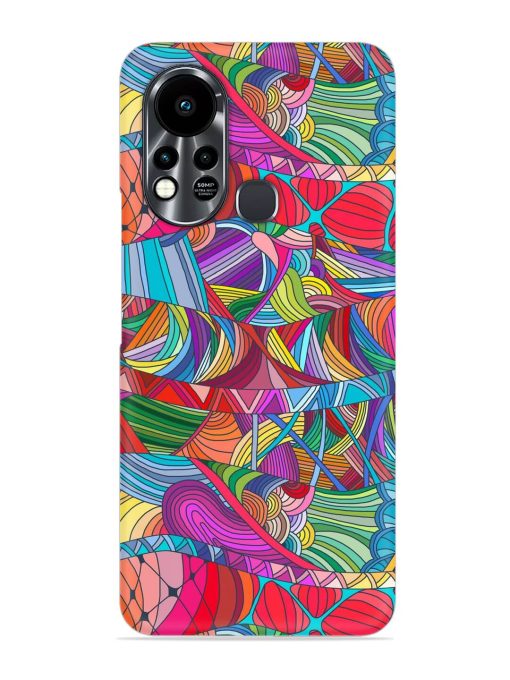 Seamless Patterns Hand Drawn Snap Case for Infinix Hot 11S Zapvi