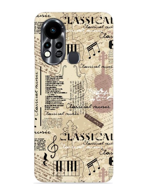 Classical Music Lpattern Snap Case for Infinix Hot 11S Zapvi