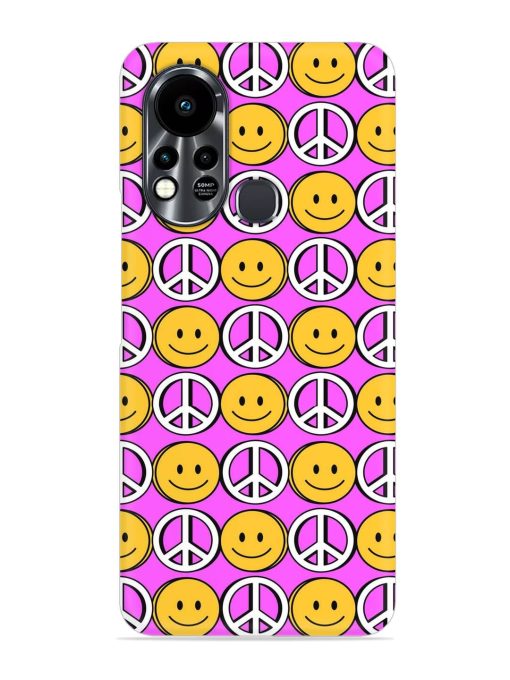 Smiley Face Peace Snap Case for Infinix Hot 11S Zapvi