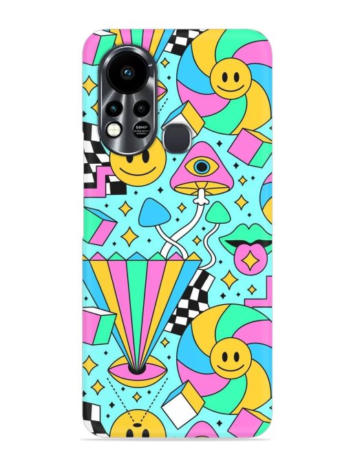 Trippy Rainbow 60S Snap Case for Infinix Hot 11S Zapvi